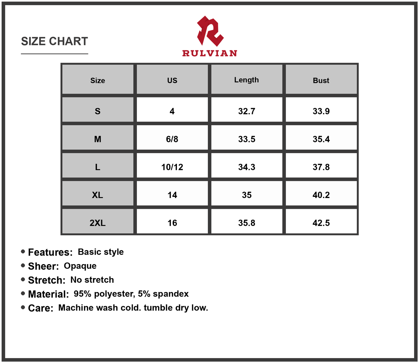 Size Chart - Women's Ruffle Hem Textured V Neck Cami Dress with Sheer Bodice Not Lined for Everyday Wear Polyester % 95 Spandex % 5