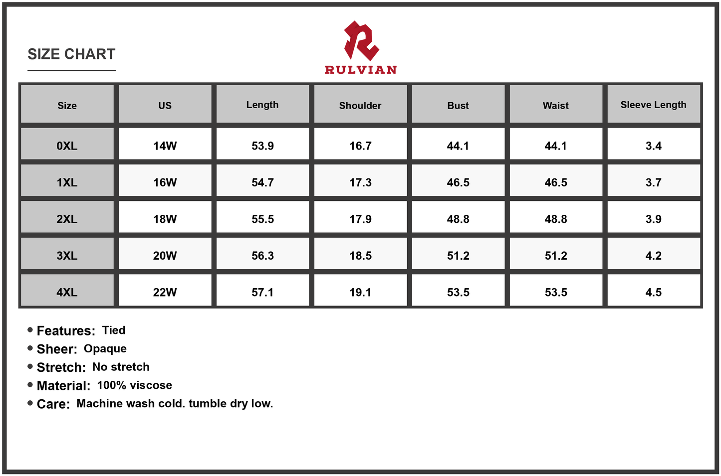 Size Chart - Women's Plus Size Printed V Neck Ruffle Cap Sleeve Maxi Dress Hundred Percent Viscose soft drape breathable everyday