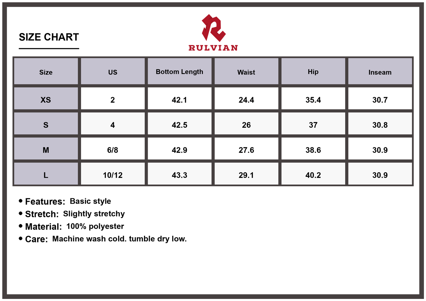 Size Chart - Women's Asymmetric Waist Flare Jeans Trendy High Waisted Casual Stretch Bootcut Pants Durable Fashionable Modern Versatile