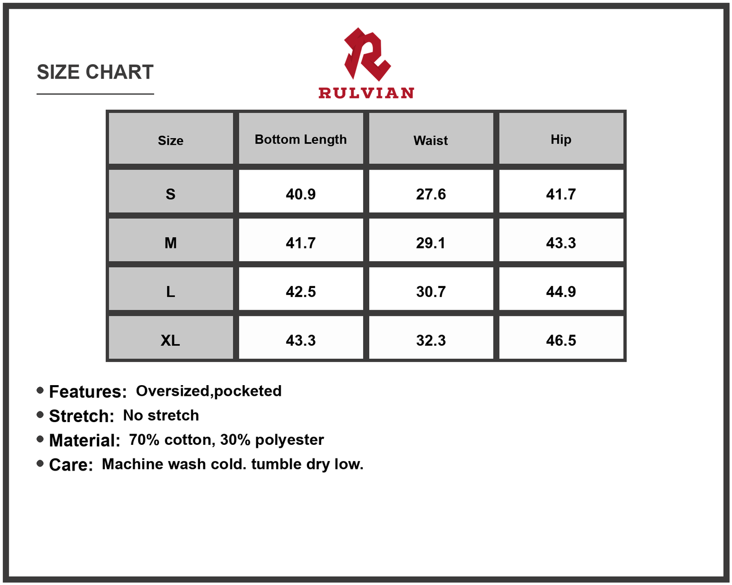 Size Chart - Mens Stripe Wide Leg Jeans Loose Fit Pocketed Casual Denim Pants Oversized Style for Modern Streetwear Everyday Wear