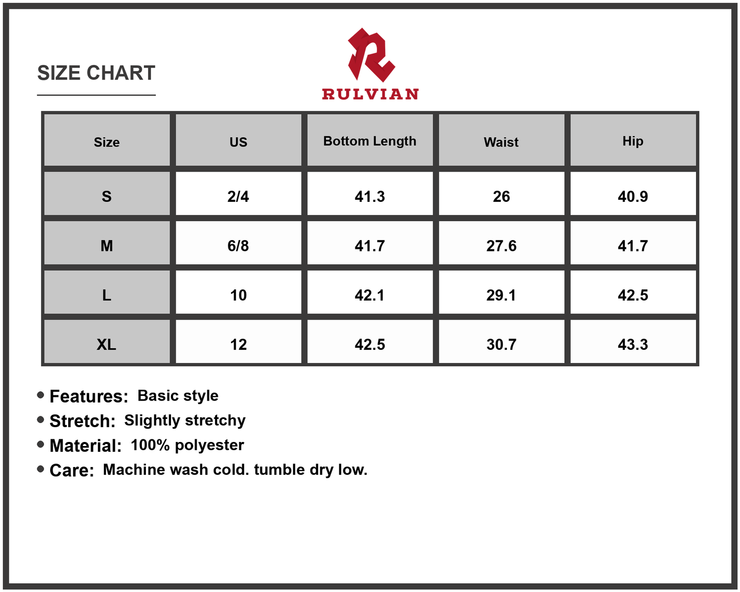 Size Chart - Women Embroidered Wide Leg Jeans High Waist Slightly Stretchy Casual Everyday Jeans Durable Stitching Comfortable