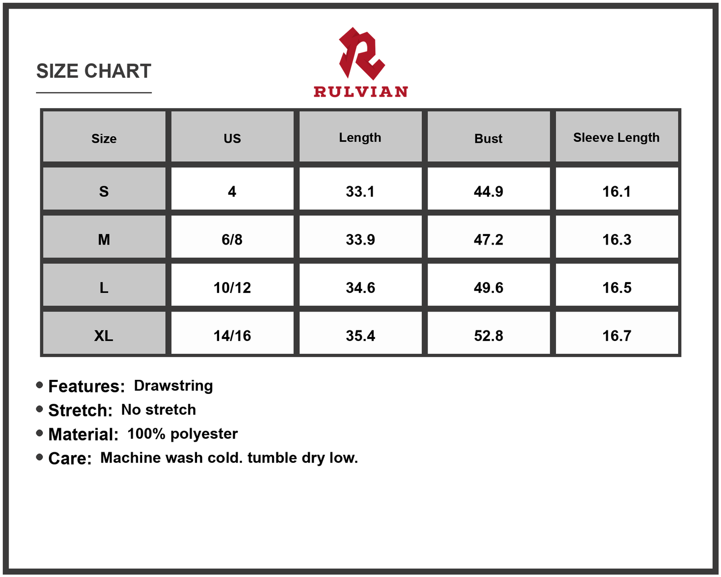 Size Chart - Women's Floral Half Sleeve Frilled U Neck A line Short Dress for Casual Summer Wear with 100% polyester Fabric Easy Care