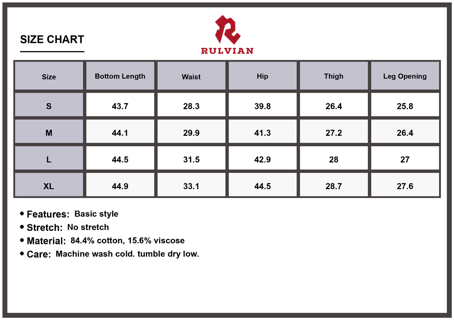 Size Chart - Women's Premium Washed Lightning Pattern Wide Leg Jeans High Waisted Durable Casual Fashion Trendy Denim Pants for Everyday Wear