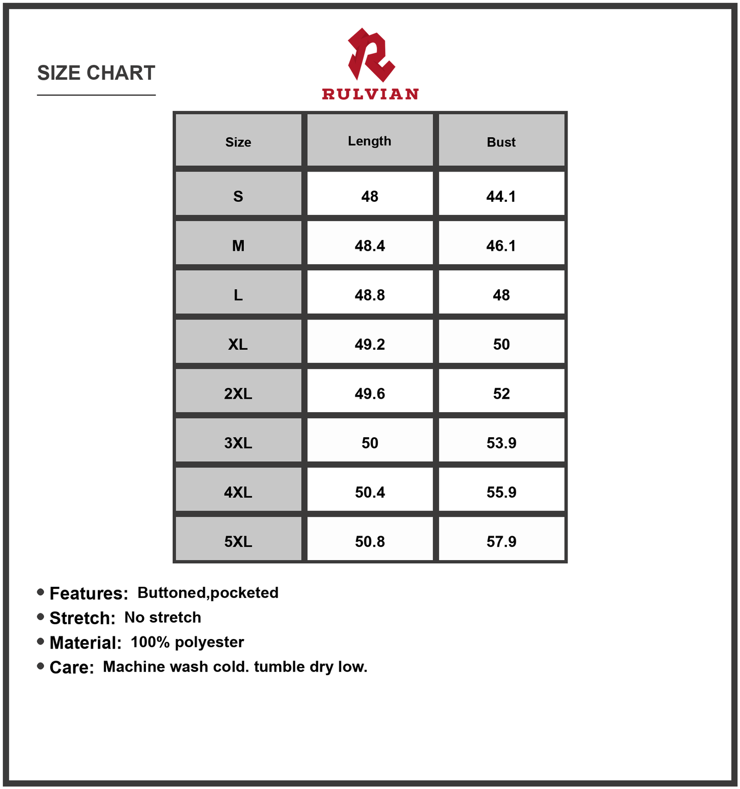 Size Chart - Women's Full Size Plus Size Striped Button Front Midi Dress with Pockets Not Lined 100% Polyester Comfortable Daily Wear