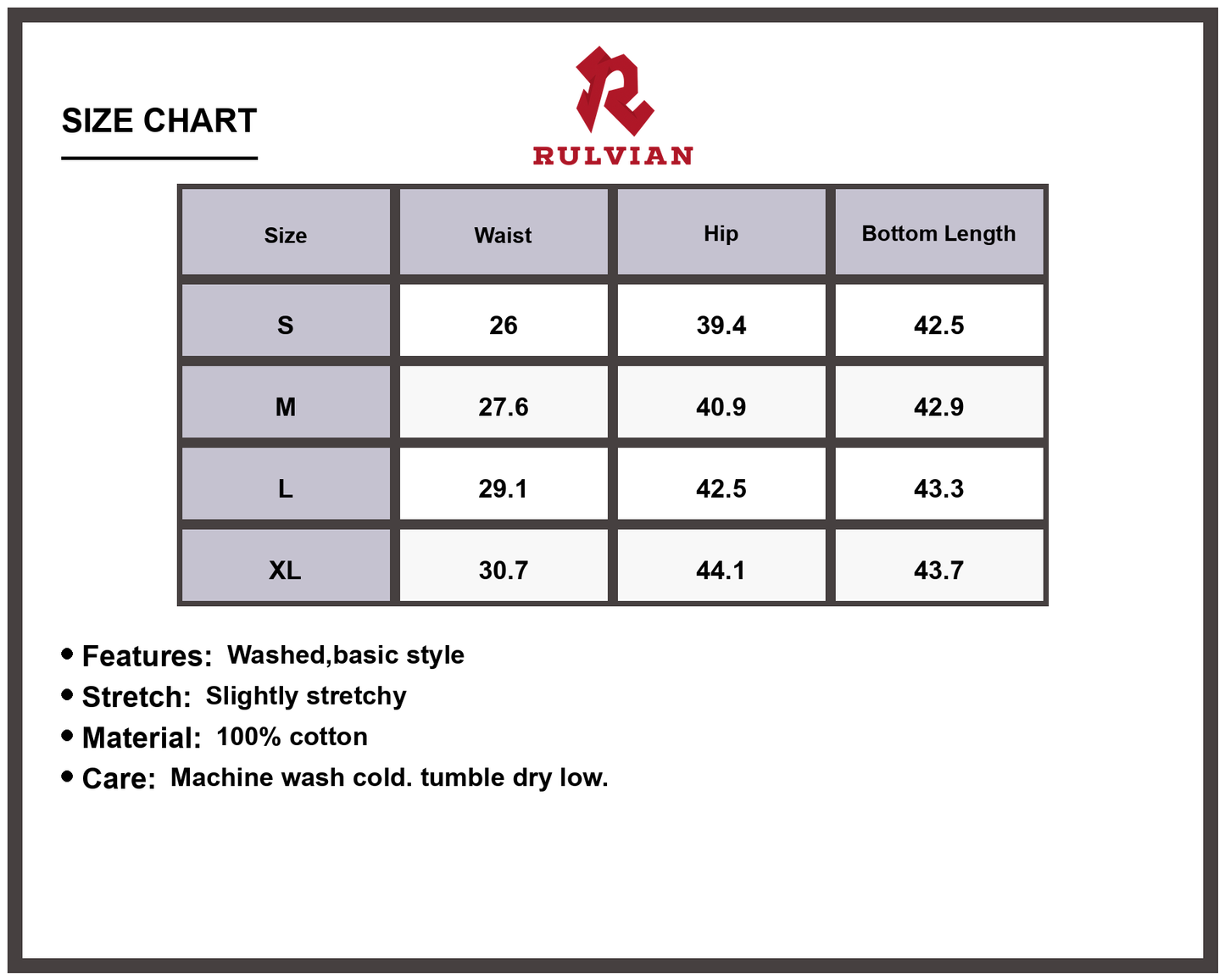 Size Chart - Men's Wing Print Wide Leg Jeans Washed Slightly Stretchy Durable Denim Pants for Casual Streetwear Trendy Fashion Relaxed Fit