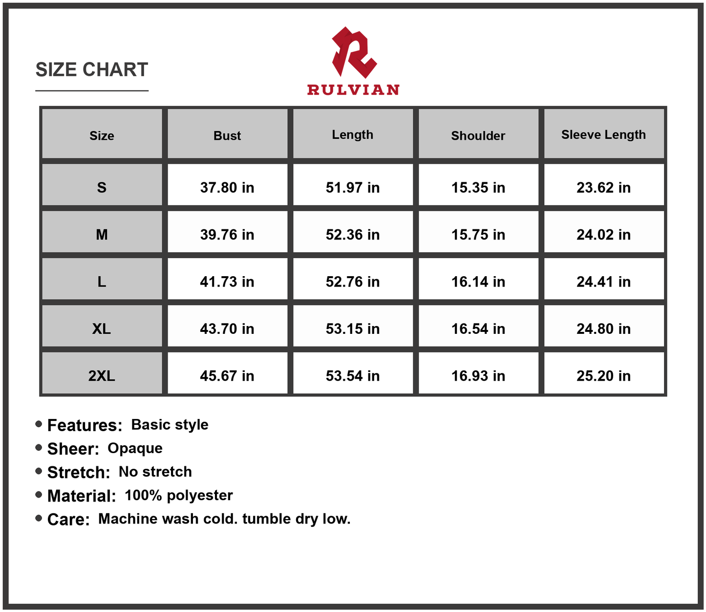 Size Chart - Women's Leopard Ruffle Trim V Neck Printed Dress with Sheer Look No Stretch Unlined Polyester % fabric for day wear