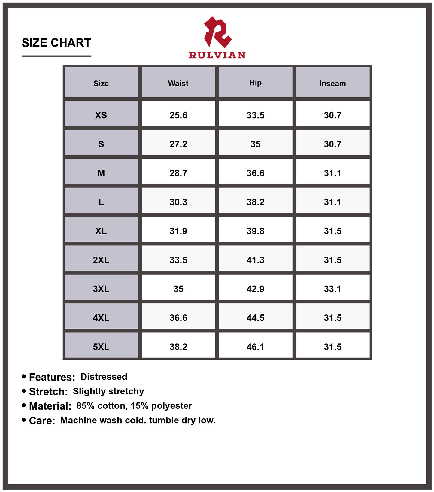 Size Chart - Women's Plus Size Distressed Raw Hem Flare Jeans Stretchy Denim Pants for Casual Everyday Wear Trendy Modern Fit Durable