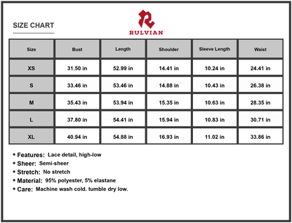 Size Chart - Gender: Women's