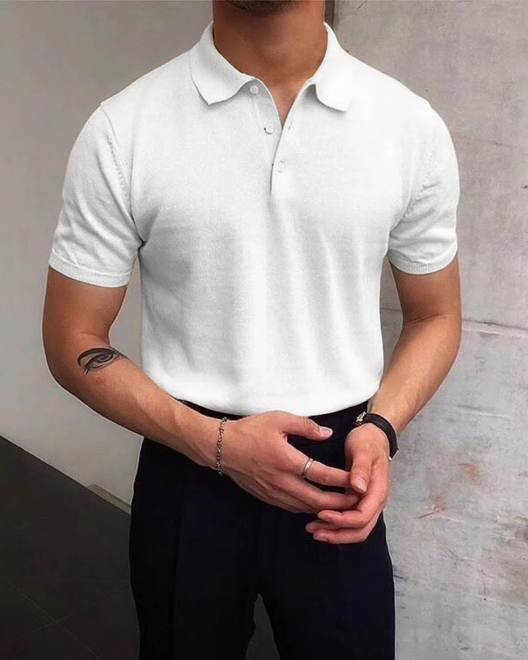 Men's Lightweight Summer Loose Fit Short Sleeve Casual Sweater Top In Assorted Colors With Polyester Fabric