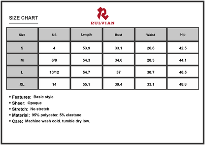 Size Chart - Gender Women's