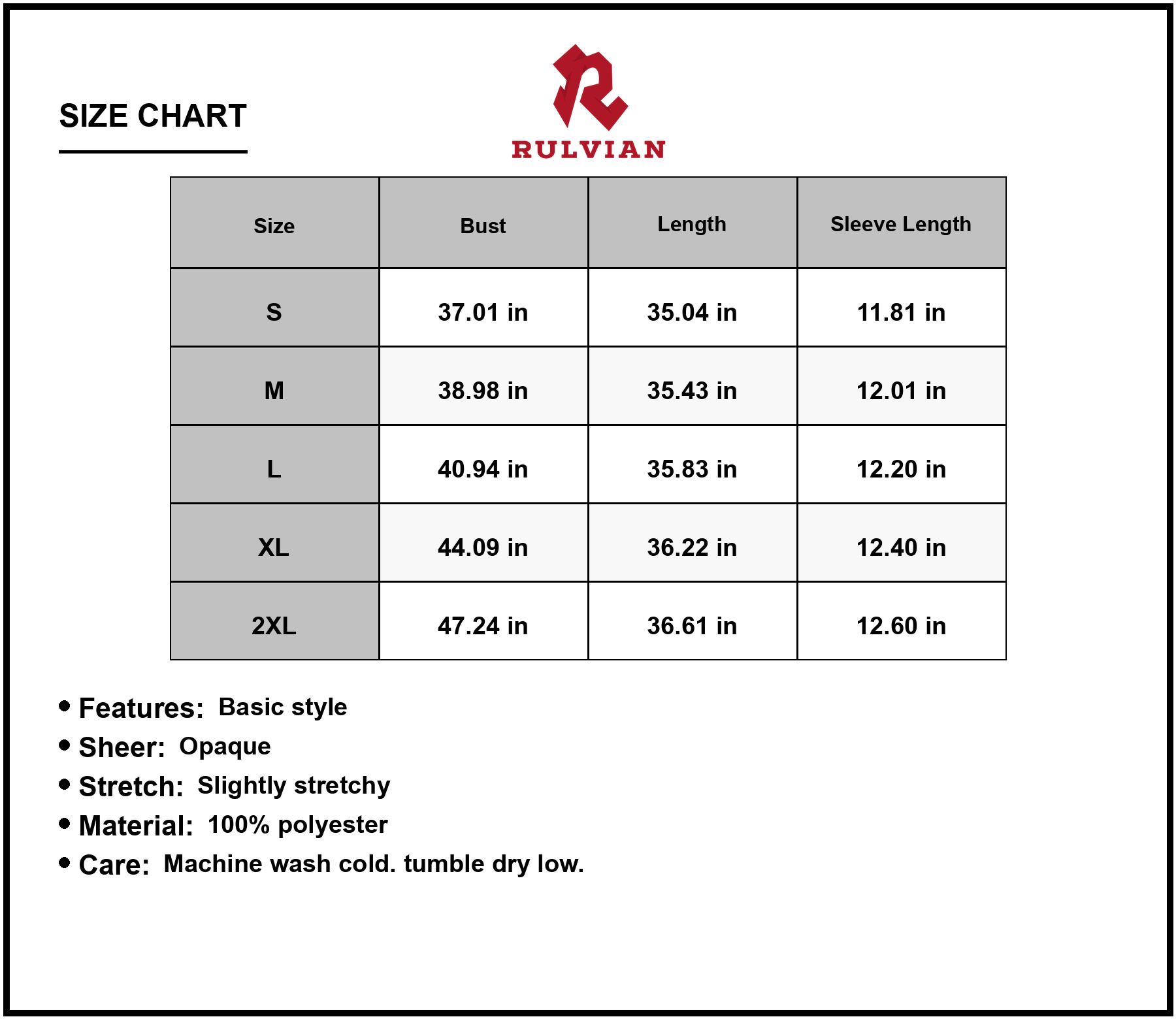 Size Chart - Women's Notched Flounce Sleeve Mini Dress 100% Polyester Lightweight Sheer Overlay Elegant Evening Party Dress