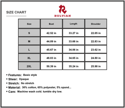 Size Chart - Gender: Women's