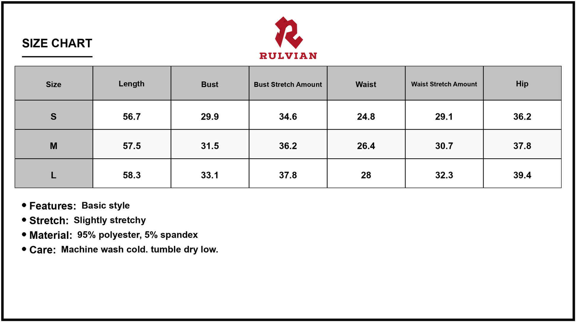 Size Chart - Women's Ribbed Halter Neck Bodycon Maxi Dress 95% Polyester 5% Spandex Figure Flattering Silhouette Glamorous Occasion