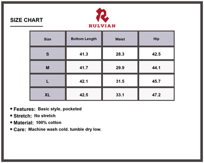 Size Chart - Men's Camouflage Cargo Jeans with Durable Reinforced Pockets for Outdoor Work and Casual Wear Premium Quality