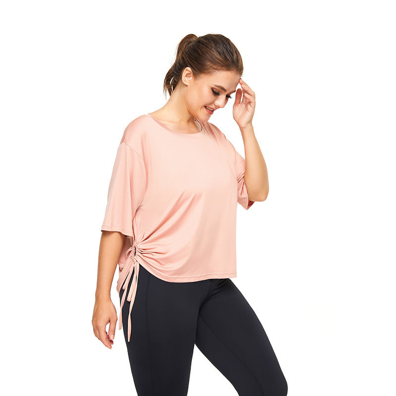 Men's Quick Dry Milk Silk 90% Polyester Round Neck Short Sleeve Top for Yoga Fitness Training Everyday Wear