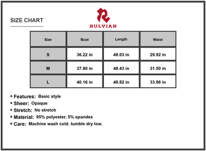 Size Chart - Women's Printed Surplice Short Sleeve Dress with Elegant Draping 95% Polyester 5% Spandex Fabric for Everyday Wear