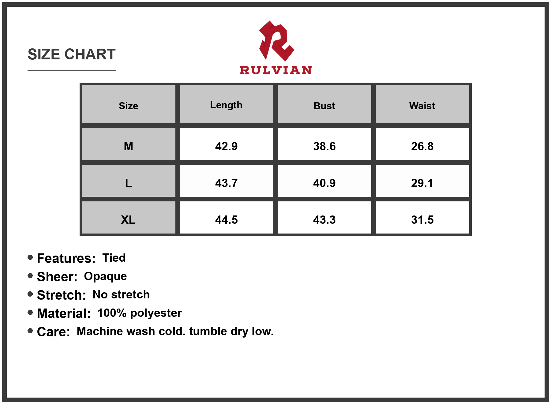 Size Chart - Women's Printed Cap Sleeve Tie Waist Dress 100% Polyester Lightweight Flowy Everyday Style for Casual Occasions