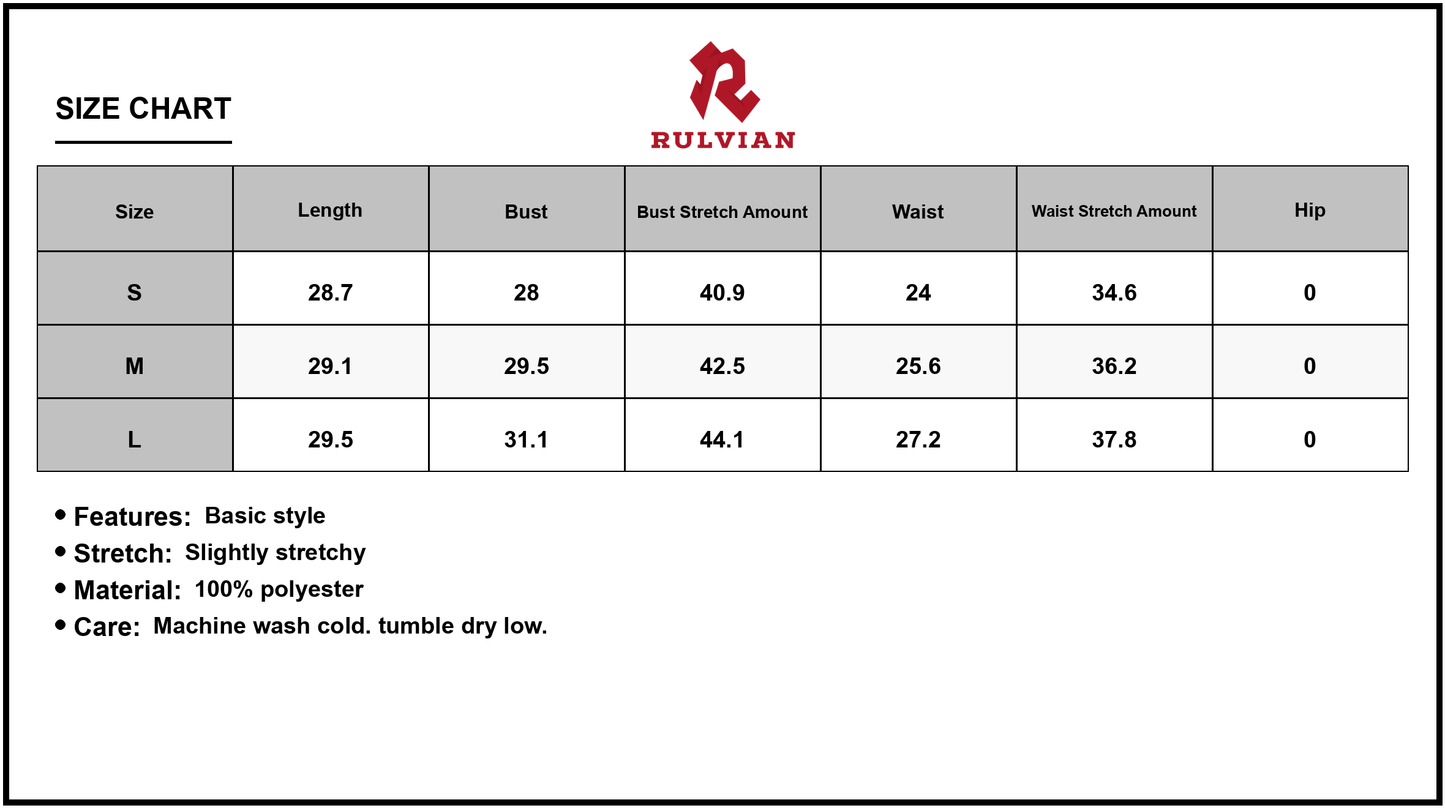 Size Chart - Women's Printed Bodycon Cami Dress with Slight Stretch Sleeveless Mini for Night Out Party Wear Everyday Casual Chic