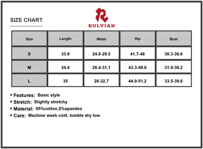 Size Chart - Women's Halter Neck Mini Dress with Slight Stretch and Flattering Fit Made of 95% Cotton and 5% Spandex everyday style