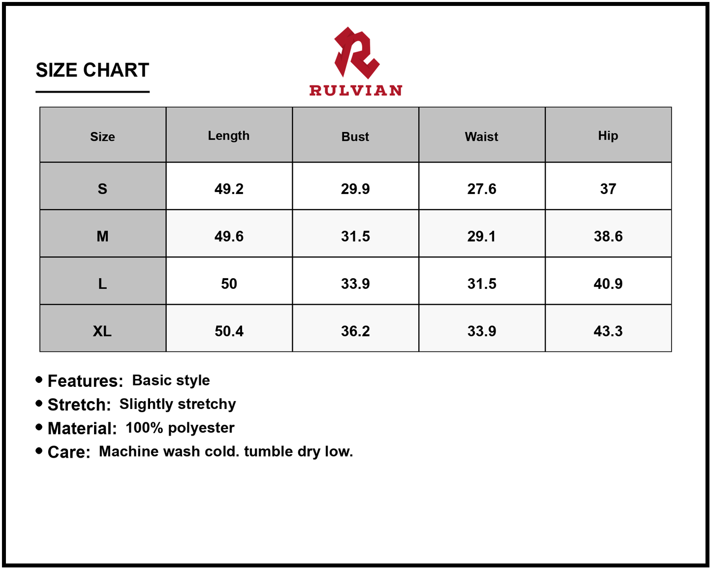 Size Chart - Women's Printed Backless Sleeveless Maxi Dress with Flowing Silhouette and 100% Polyester Fabric for Summer Parties