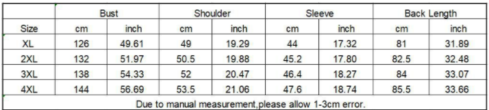 Size Chart - Plus size striped T-shirt