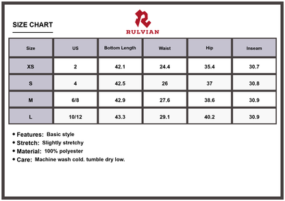 Size Chart - Women's Asymmetric Waist Flare Jeans Trendy High Waisted Casual Stretch Bootcut Pants Durable Fashionable Modern Versatile