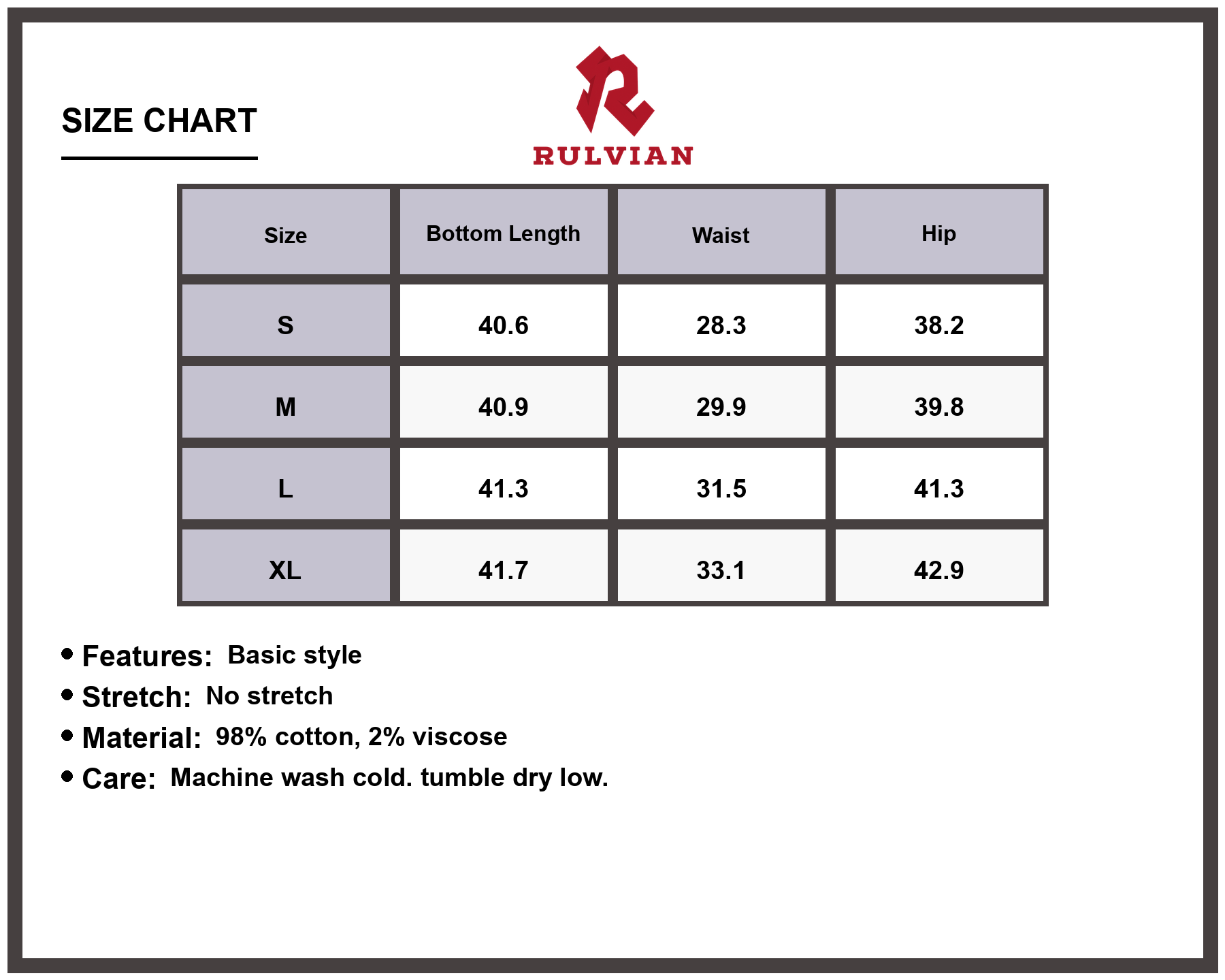 Size Chart - Women's Straight Leg Jeans with Functional Pockets Non Stretch Premium Quality Classic Fit Durable Denim Pants for Everyday Casual Versatile Wear