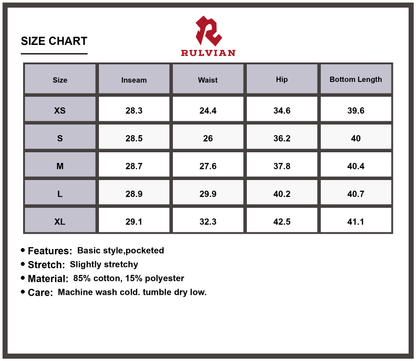 Size Chart - Women's High-Waisted Wide Leg Jeans Pocketed Slightly Stretchy Durable Denim Casual Everyday Fashion Versatile Premium Quality