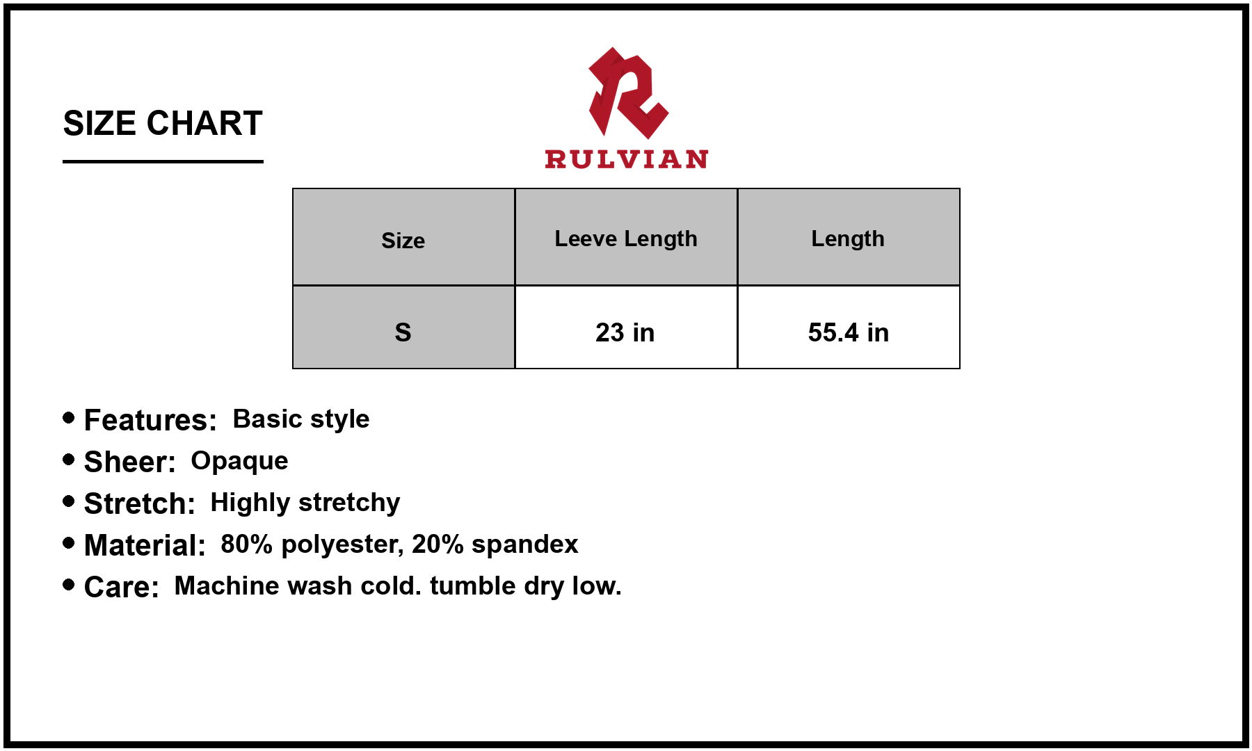 Size Chart - Women's Round Neck Long Sleeve Maxi Wrap Dress 80% polyester 20% spandex Elegant Flowy Style for Everyday Wear