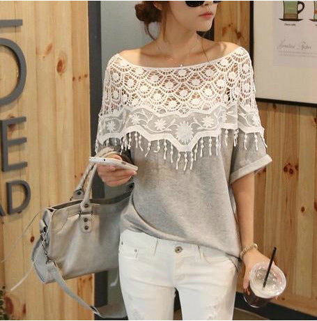 Womens Shawl Collar Bat Sleeve Mid Length Tee Seventy One To Eighty Percent Cotton Lightweight Casual