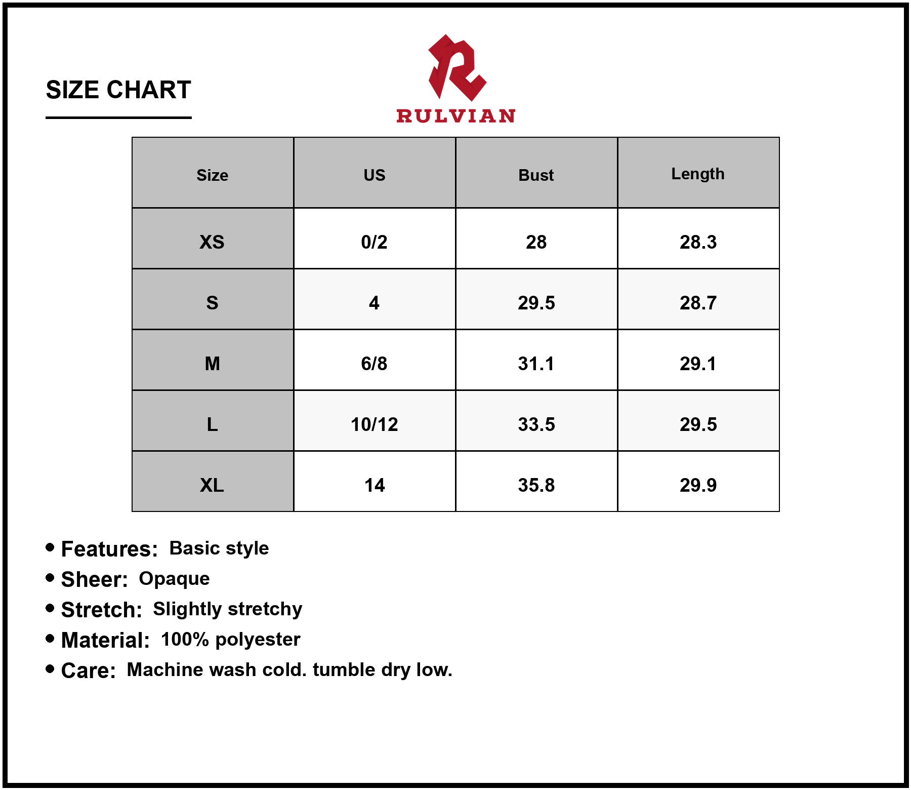 Size Chart - Women's Scoop Neck Wide Strap Mini Dress Made From Polyester Fabric Lightweight Stretch for Everyday Summer Wear