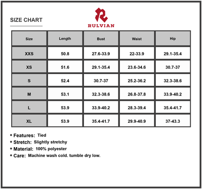 Size Chart - Women's Ruffled Floral Print Maxi Dress with Stretch Bodice and Flowing Silhouette for Day to Night Wear 100% Polyester