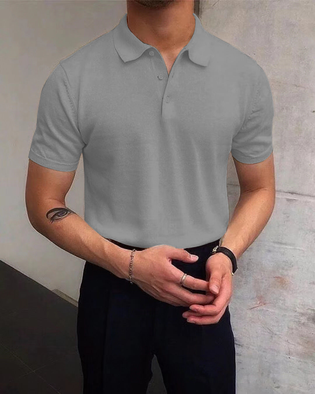 Men's Lightweight Summer Loose Fit Short Sleeve Casual Sweater Top In Assorted Colors With Polyester Fabric