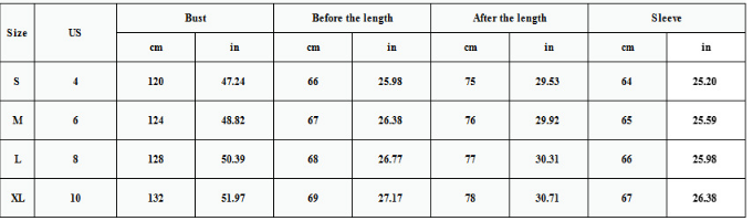 Size Chart - Pure Color Casual V Neck Openwork Split Knit Sweater