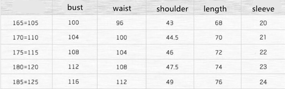 Size Chart - Striped Polo Shirt Business Casual Half Sleeve