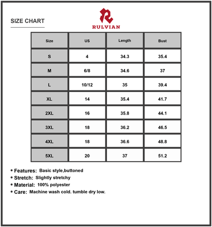 Size Chart - Women's Full Size Scoop Neck Mini Tank Dress Plus Size Casual Sleeveless Everyday Wear Daily 100% Polyester Fabric