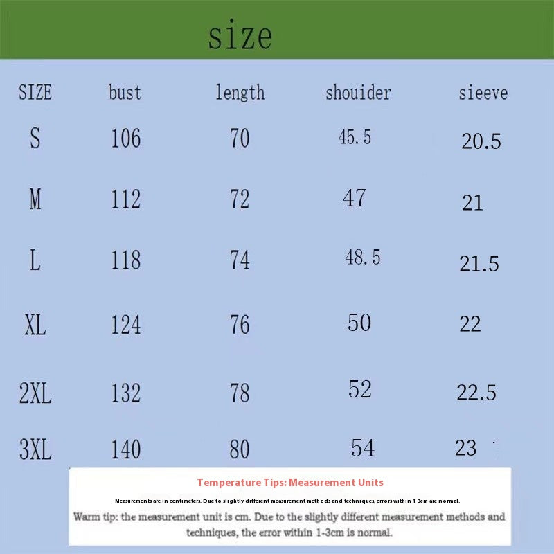 Size Chart - Men's Casual V-neck Button Business Striped All-matching Polot Shirt