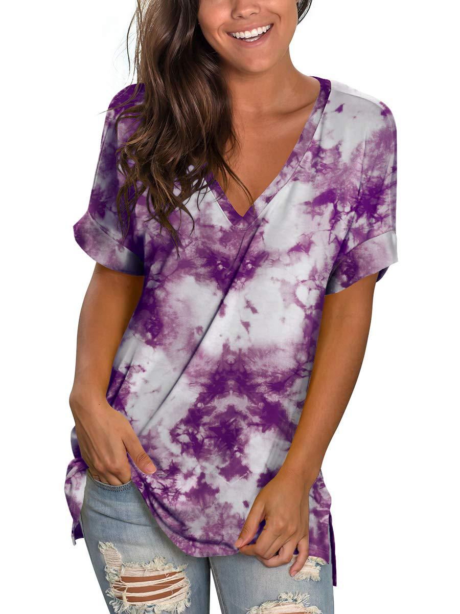 Men's Fashion Split T Shirt Leisure Pullover Short Sleeve With 60% Cotton 40% Polyester Fabric Casual Wear