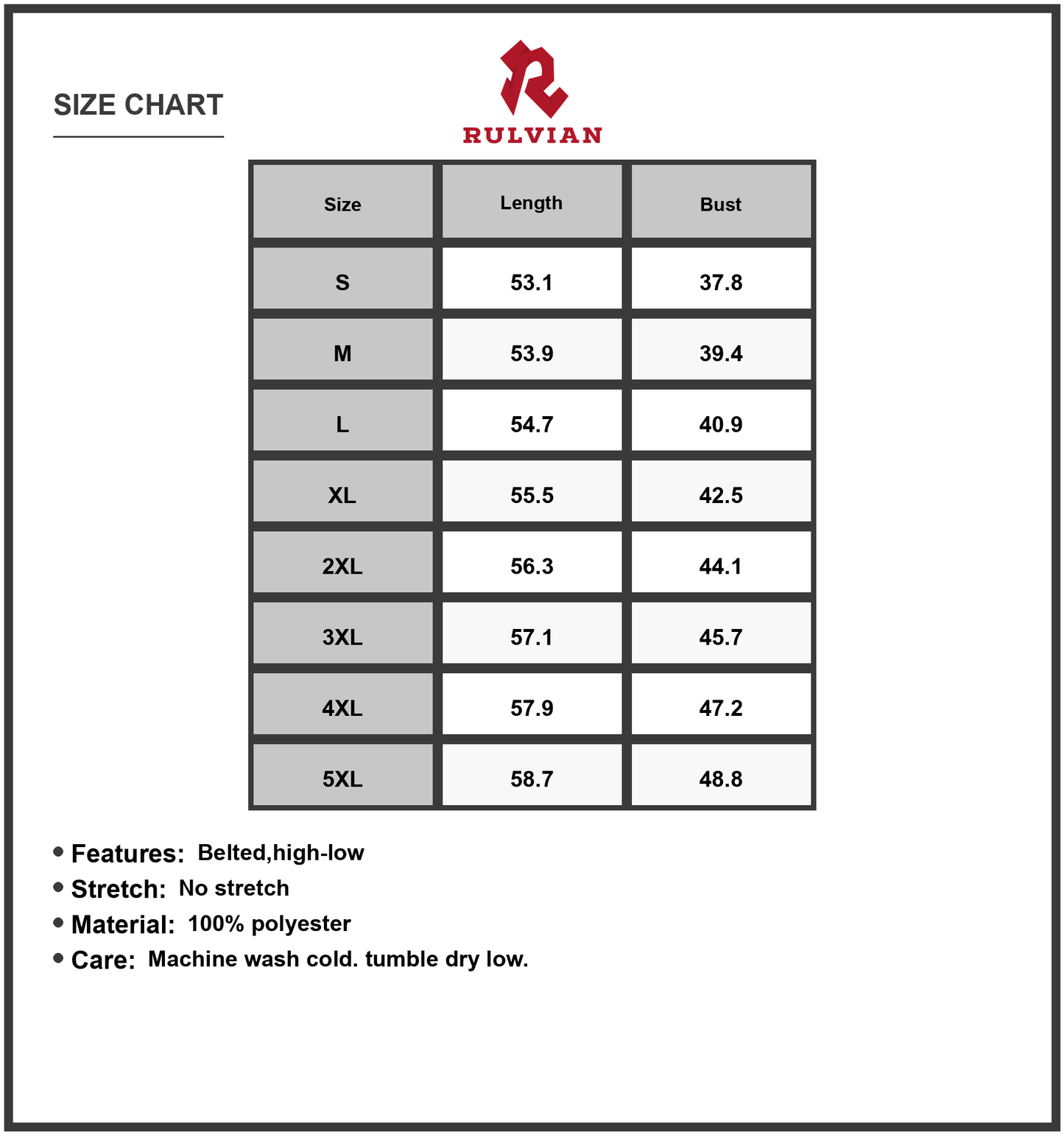 Size Chart - Women's Flowy Tie Front Midi Dress with Flutter Sleeves for Everyday Wear Plus Size 100% Polyester Silky Feel