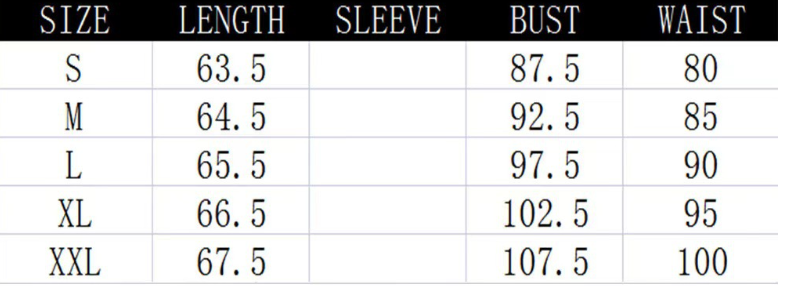 Size Chart - Casual Comfortable And Fashionable Loose Vest