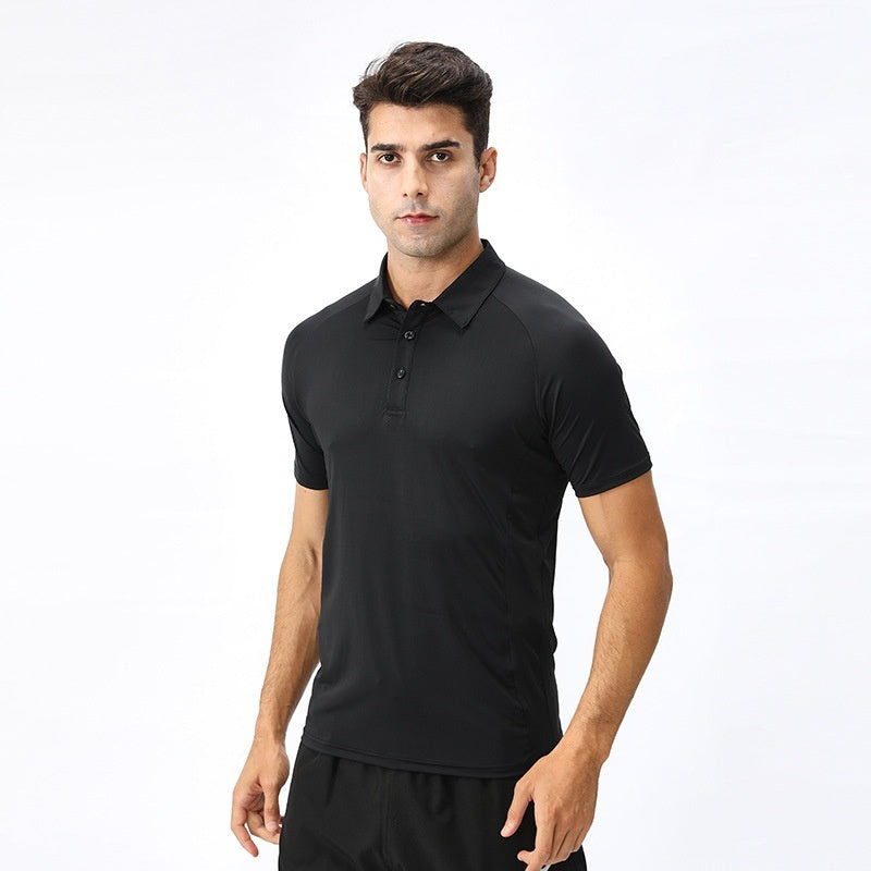 Men's Quick Drying Sports Top In Solid Color Nylon % Fabric And Polyester % Fabric For Active Wear Ideal Fit