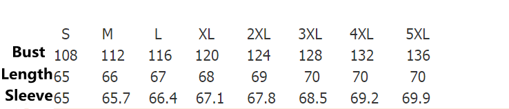 Size Chart - Simple Big V-neck Drop Shoulder Loose Long Sleeves