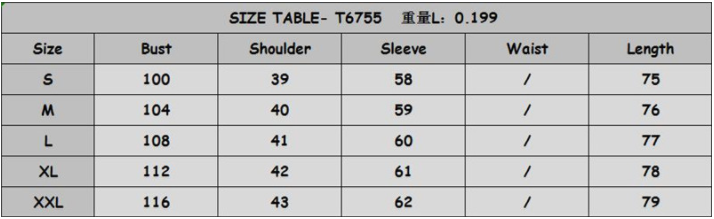 Size Chart - Color striped plus size shirt