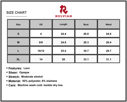 Size Chart - Gender Women's