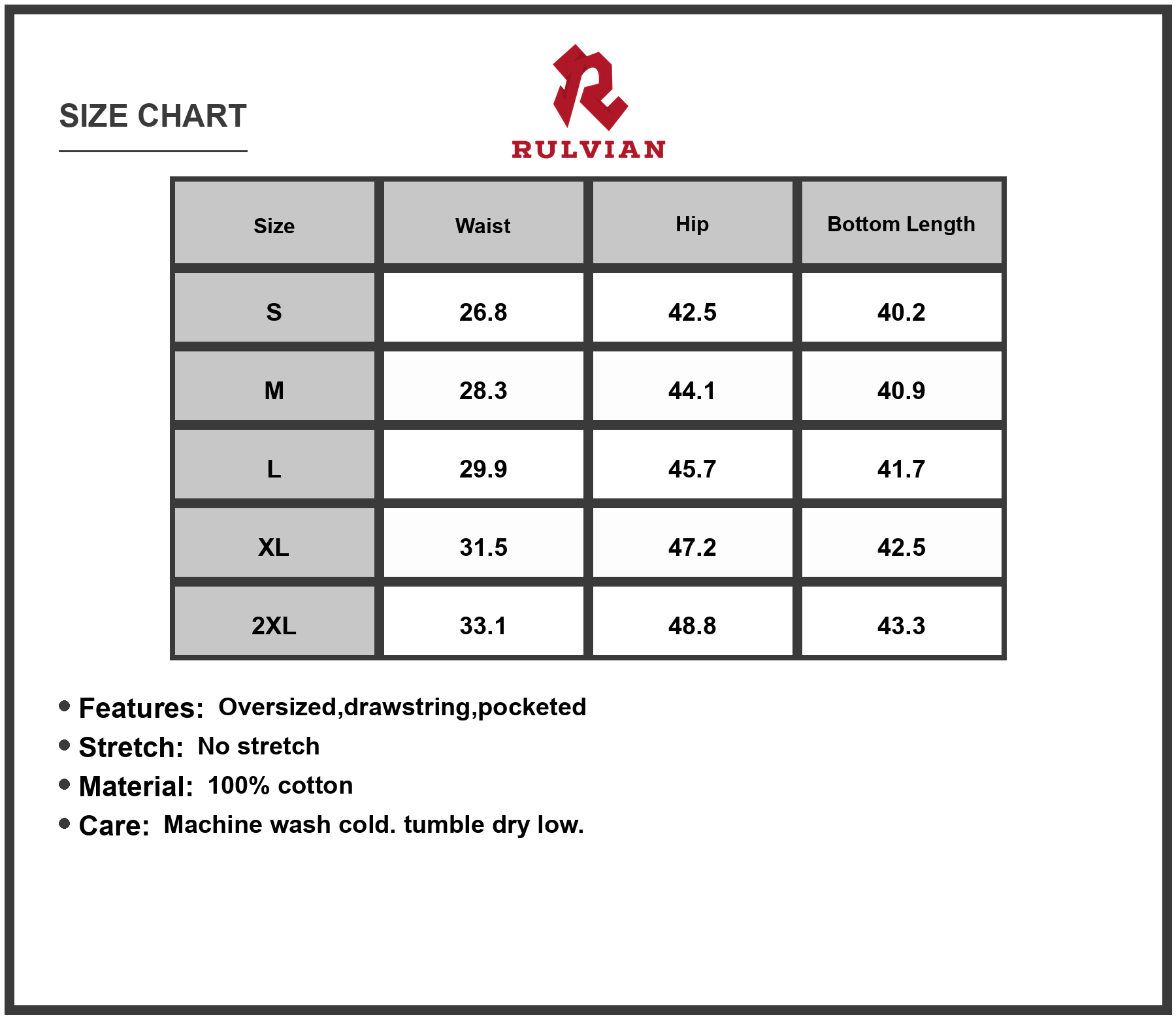 Size Chart - Men Camouflage Cargo Jeans Wide Leg Oversized Fit with Pockets Durable Casual Pants for Everyday Wear For Daily Use