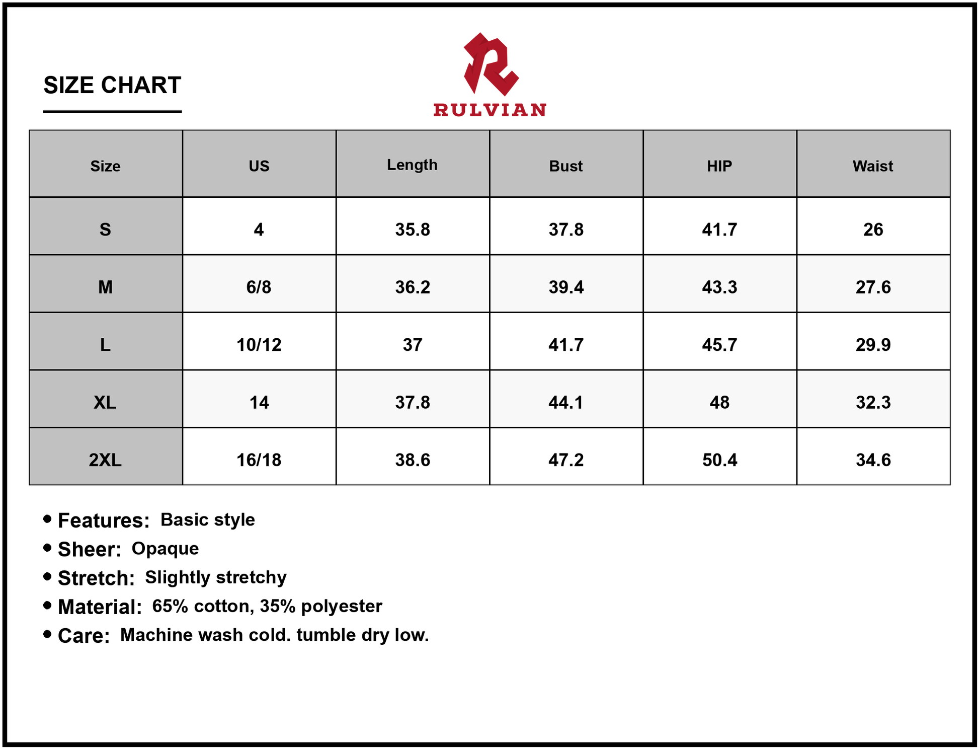 Size Chart - Men's Tassel V Neck Short Sleeve Dress 65% Cotton 35% Polyester Lightweight Comfortable for Everyday Wear Easy Care