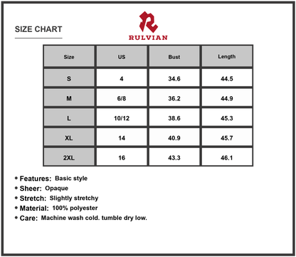 Size Chart - Women's Contrast Striped V Neck Short Sleeve Midi Dress featuring 100% Polyester Fabric for Everyday Elegance today