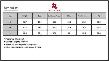 Size Chart - Women's Ribbed Halter Neck Bodycon Maxi Dress 95% Polyester 5% Spandex Figure Flattering Silhouette Glamorous Occasion