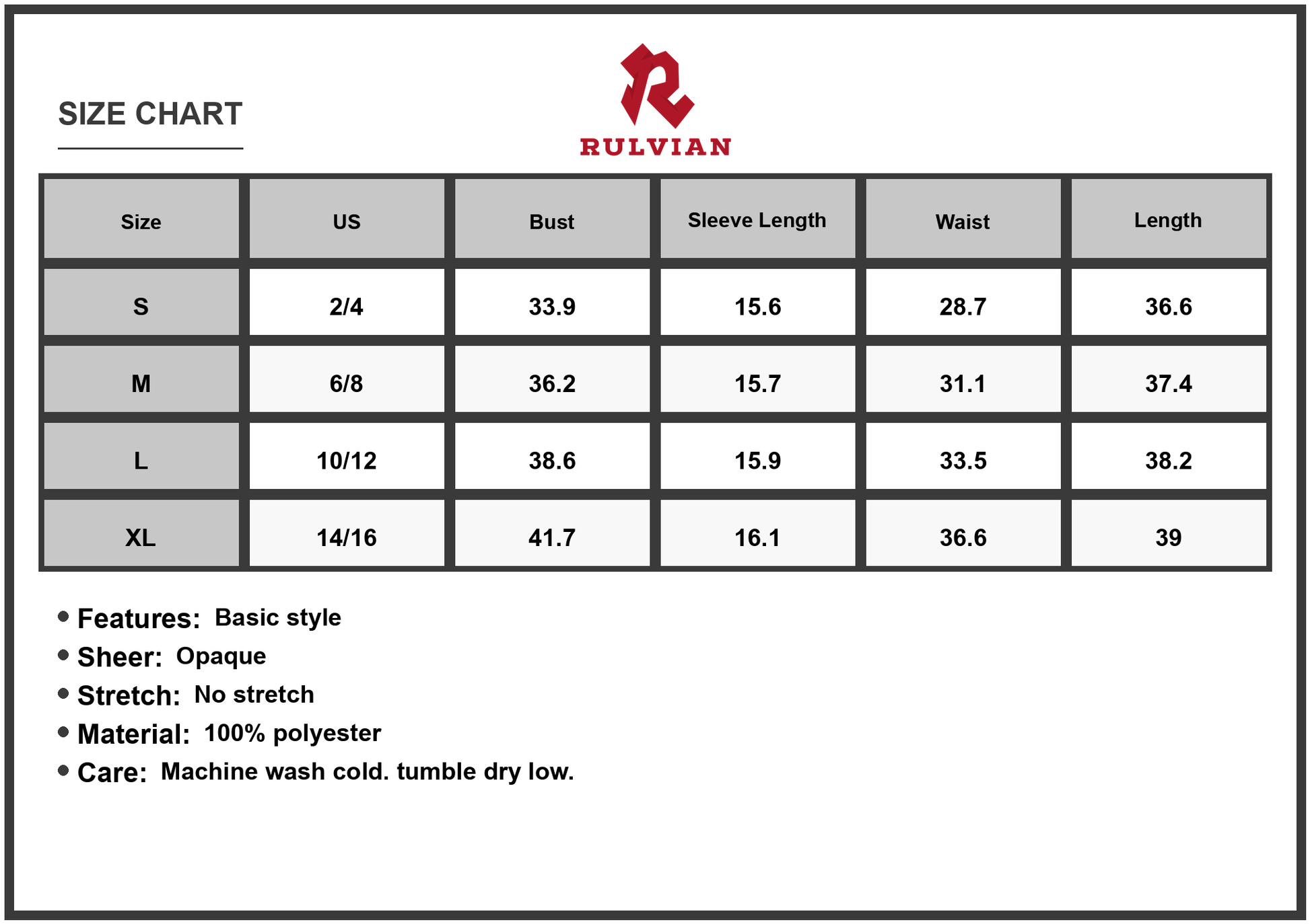 Size Chart - Women's Printed Square Neck Half Sleeve Mini Dress 100% Polyester Fabric Lightweight Everyday Wear Casual Chic Look