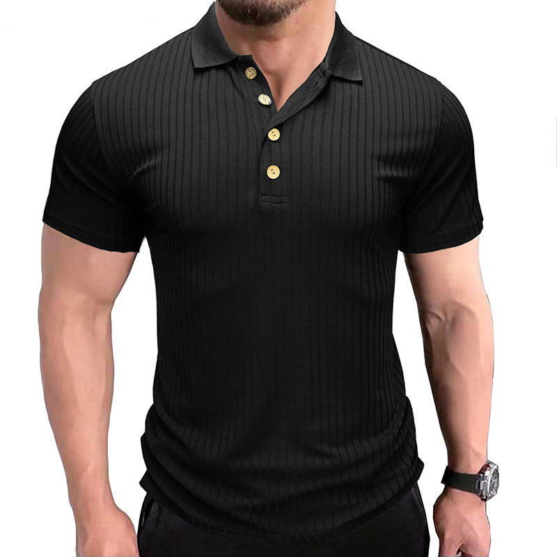Size Chart - Men's Short Sleeve Polo Lapel T-Shirt Solid Color Casual